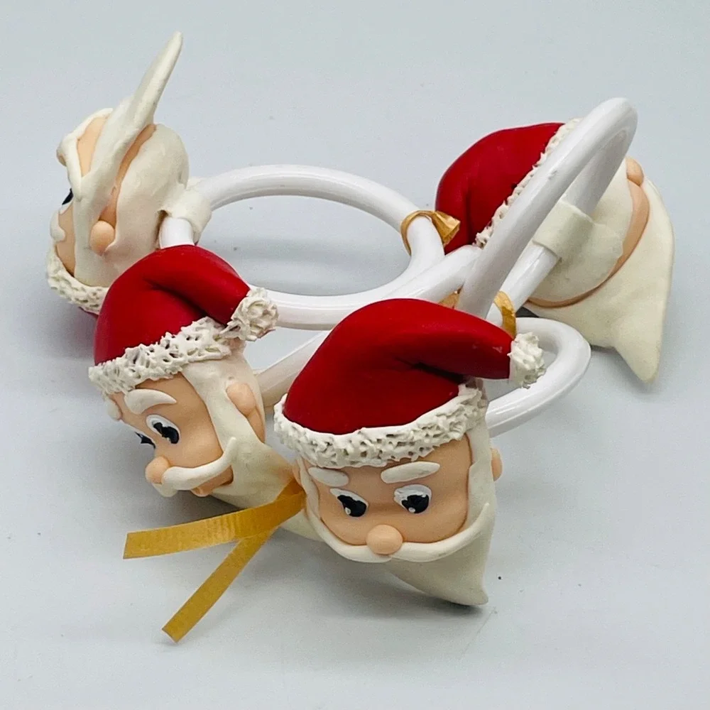 Santa Napkin Rings Holders Santa Face‎